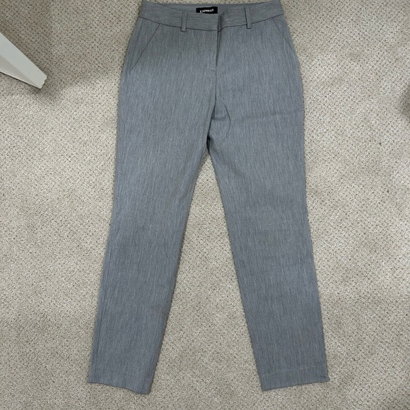 Express Columnist Mid Rise Work Pants - Picture 2 of 3